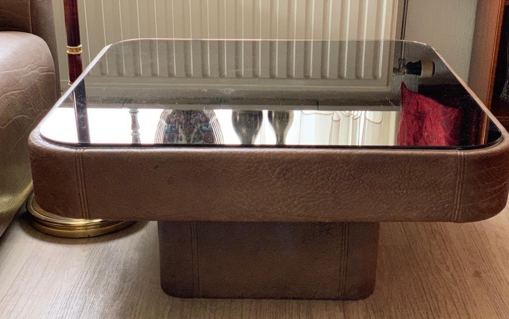 Vintage DeSede DS47 tafel met spiegelblad