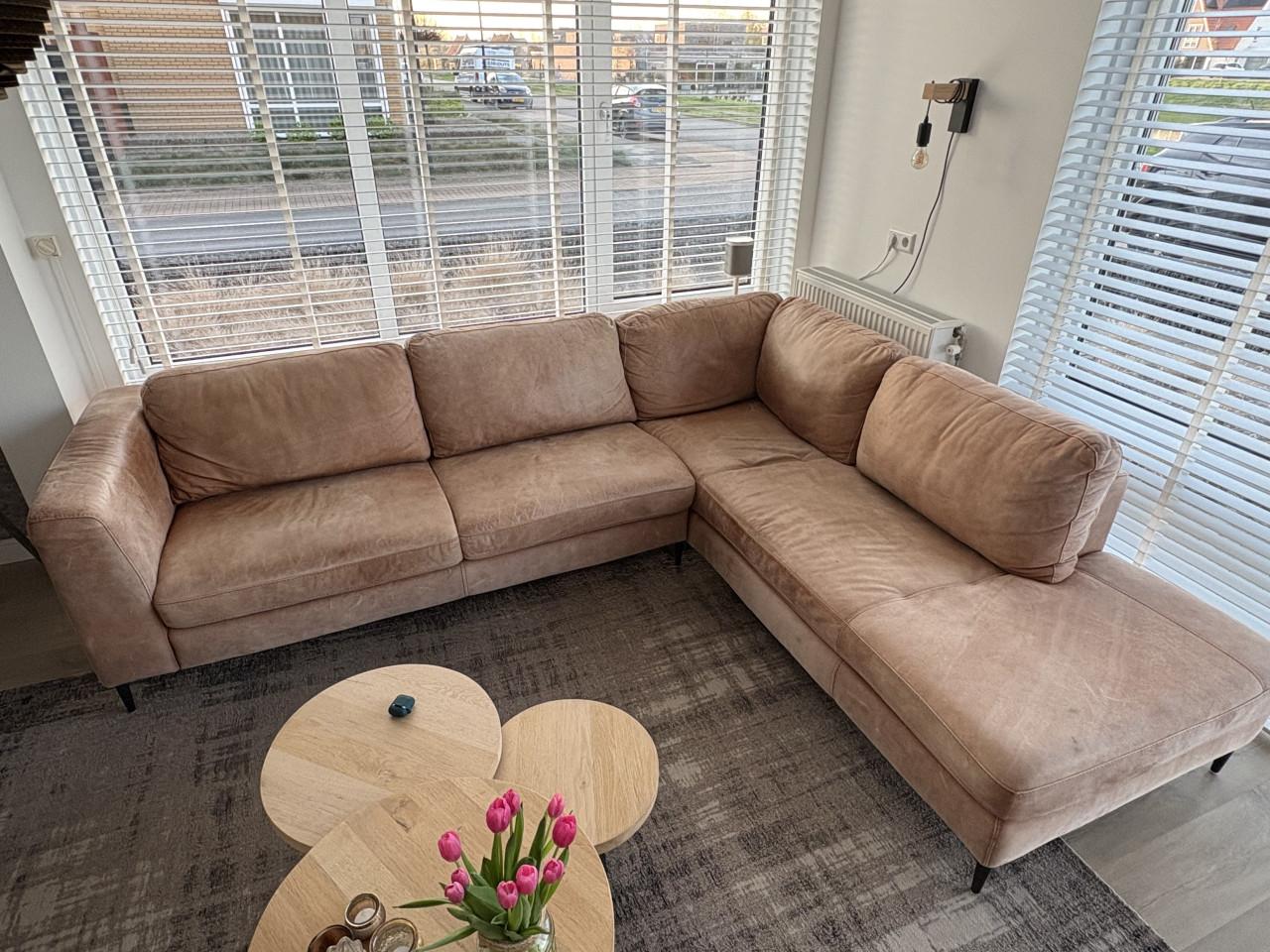 Lederen hoekbank te koop