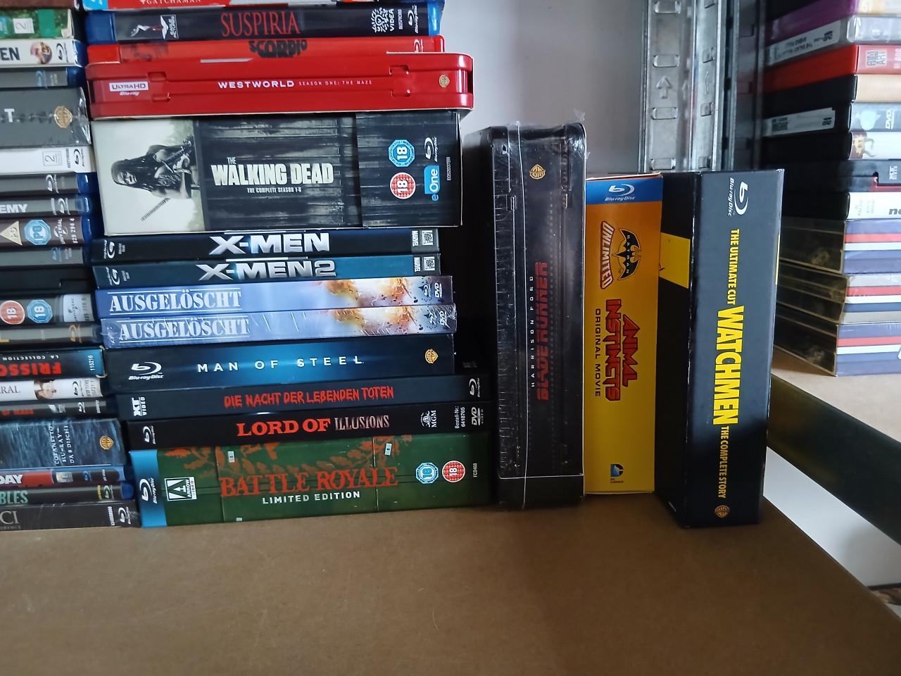 Mega collectie films blu ray 4k en dvd zie foto's
