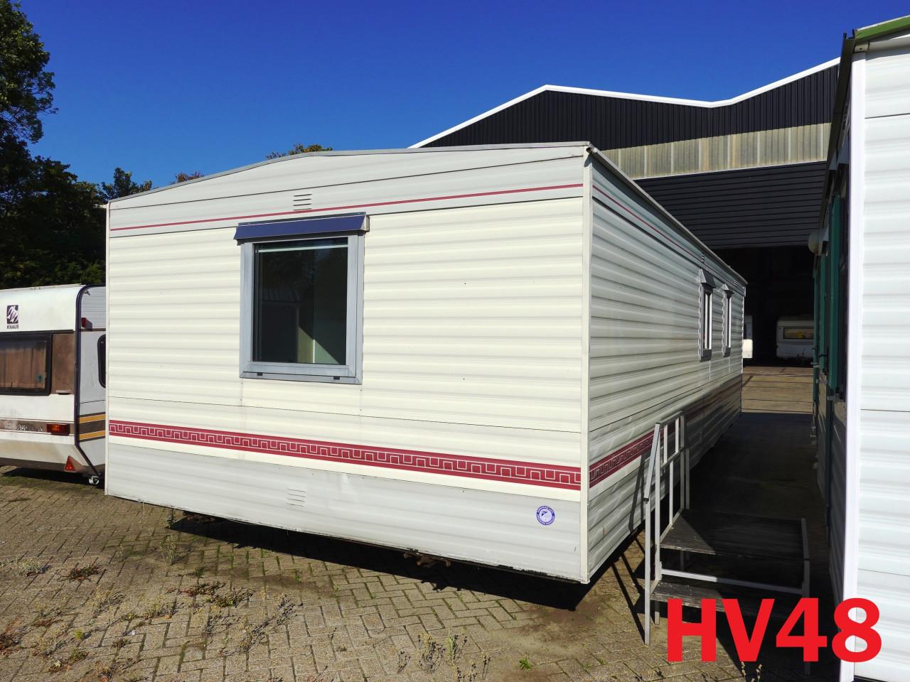 Betaalbare stacaravan met dubbel glas en 2 slaapkamers te koop