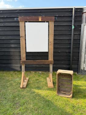 Rustiek frame voor welkomstbord bruiloft/feest