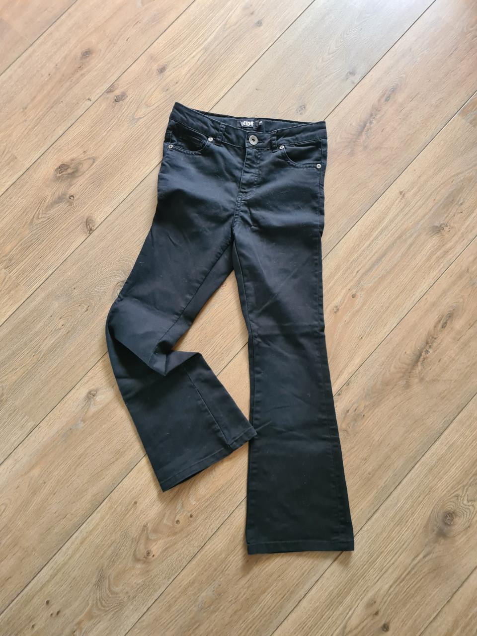 Zwarte spijkerstof Flared broek Kids Mt 140