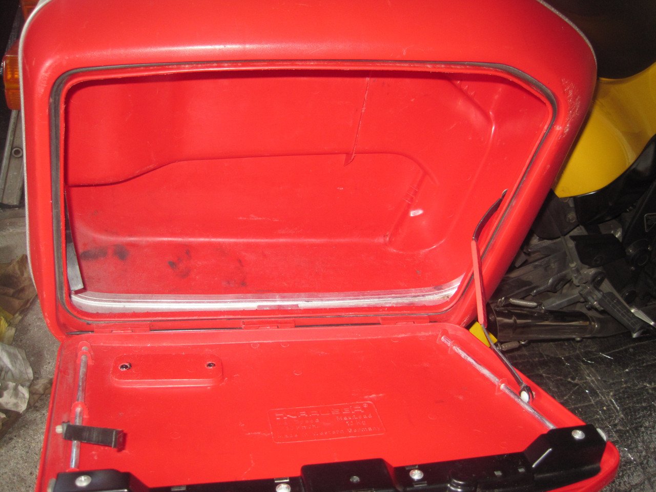 Motorkoffers Krauser rood