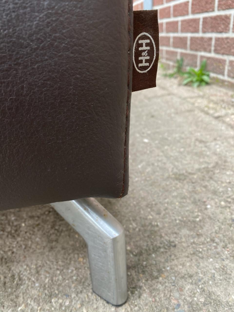 Montel Bruine Leren Hoekbank- Gratis Levering NL