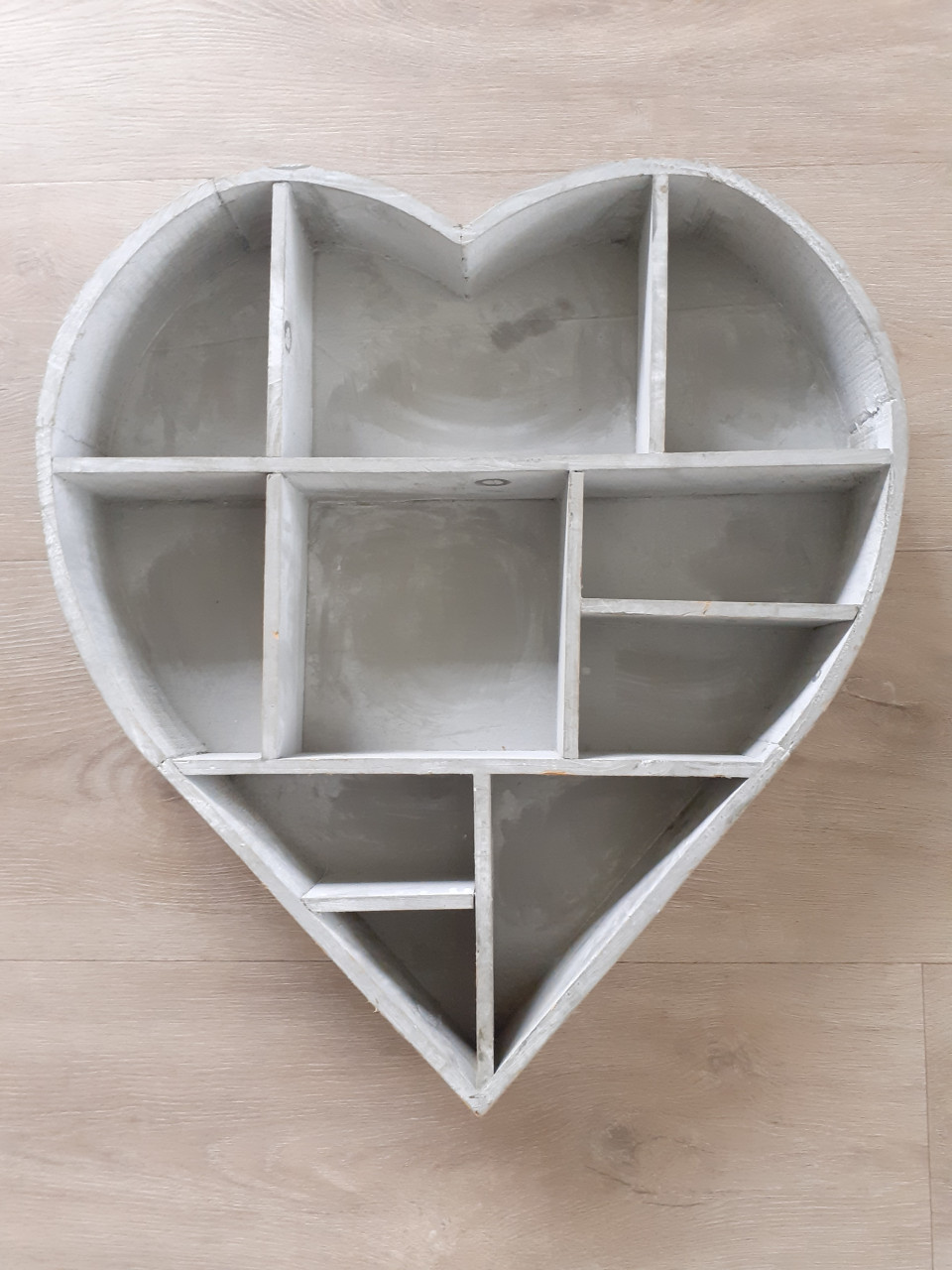 Grijs hart ter decoratie