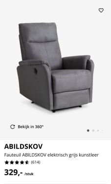 Relaxstoelen 2 maanden oud!