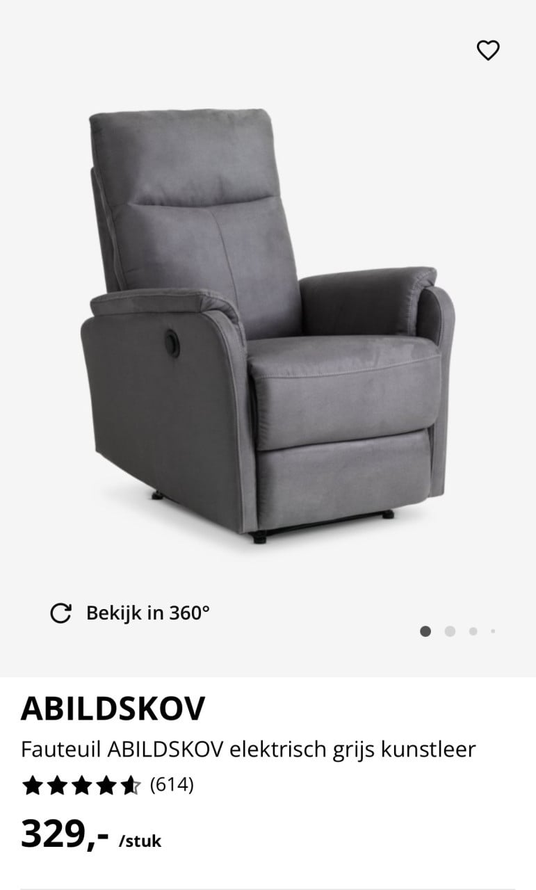 Relaxstoelen 2 maanden oud!
