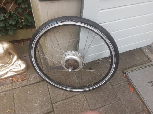 Sparta elektrische 28 inch achterwiel, 7 speed cassette, trommelrem