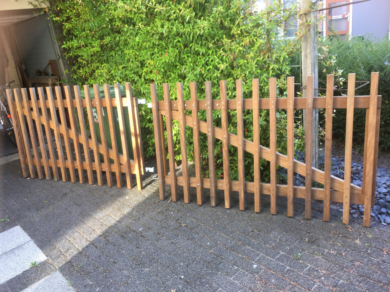 Weidehek te koop (hardhout)