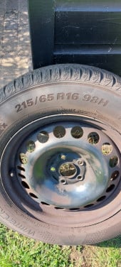 Winterbanden op stalen velg