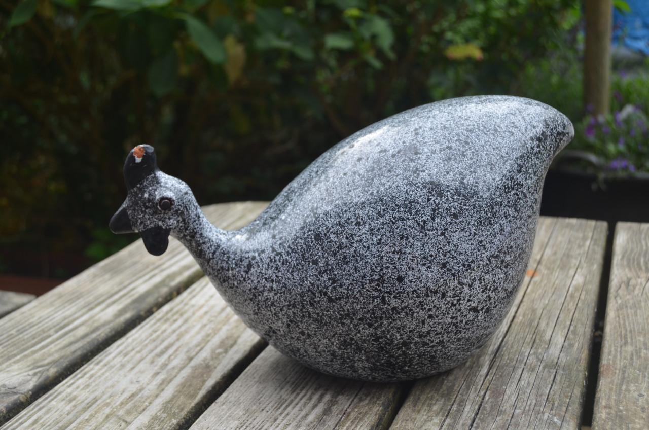 2 Keramieke Parelhoenders Portugees