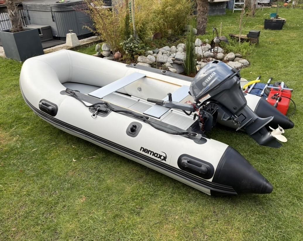 Rubberboot + Yamaha 9,9 pk 4 takt