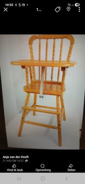 Vintage kinderstoel