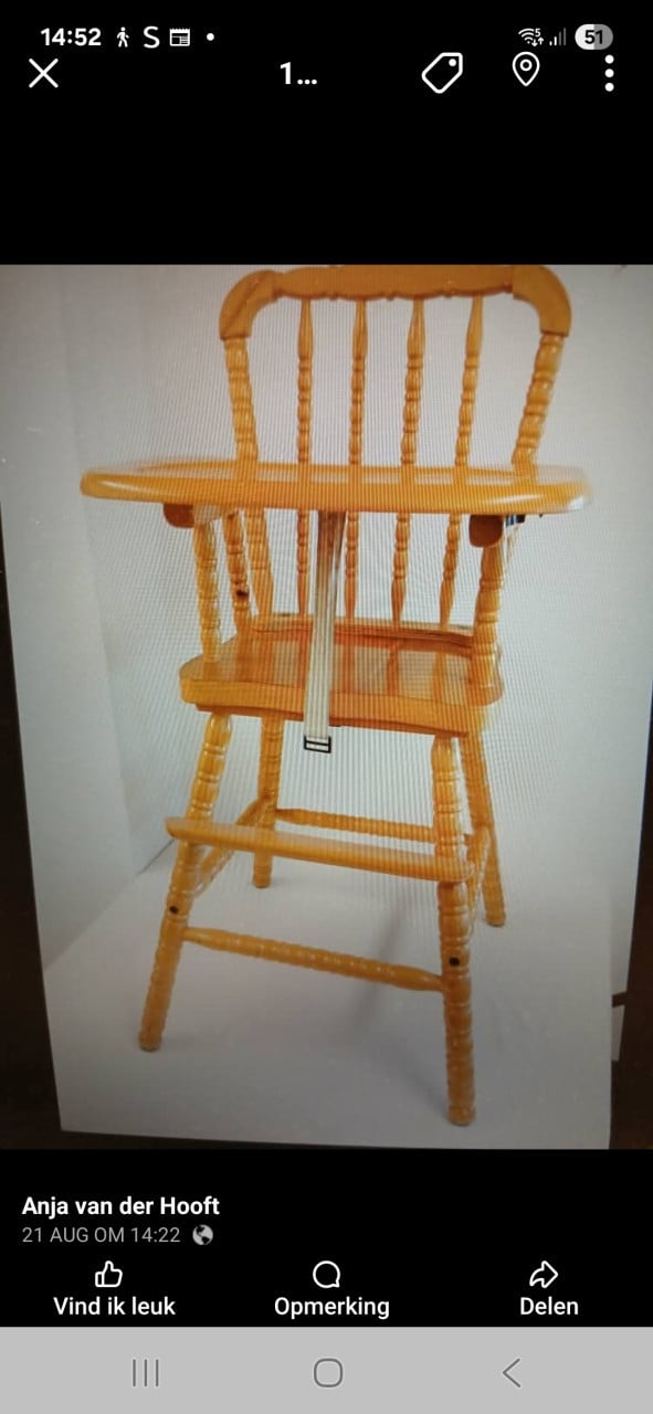 Vintage kinderstoel