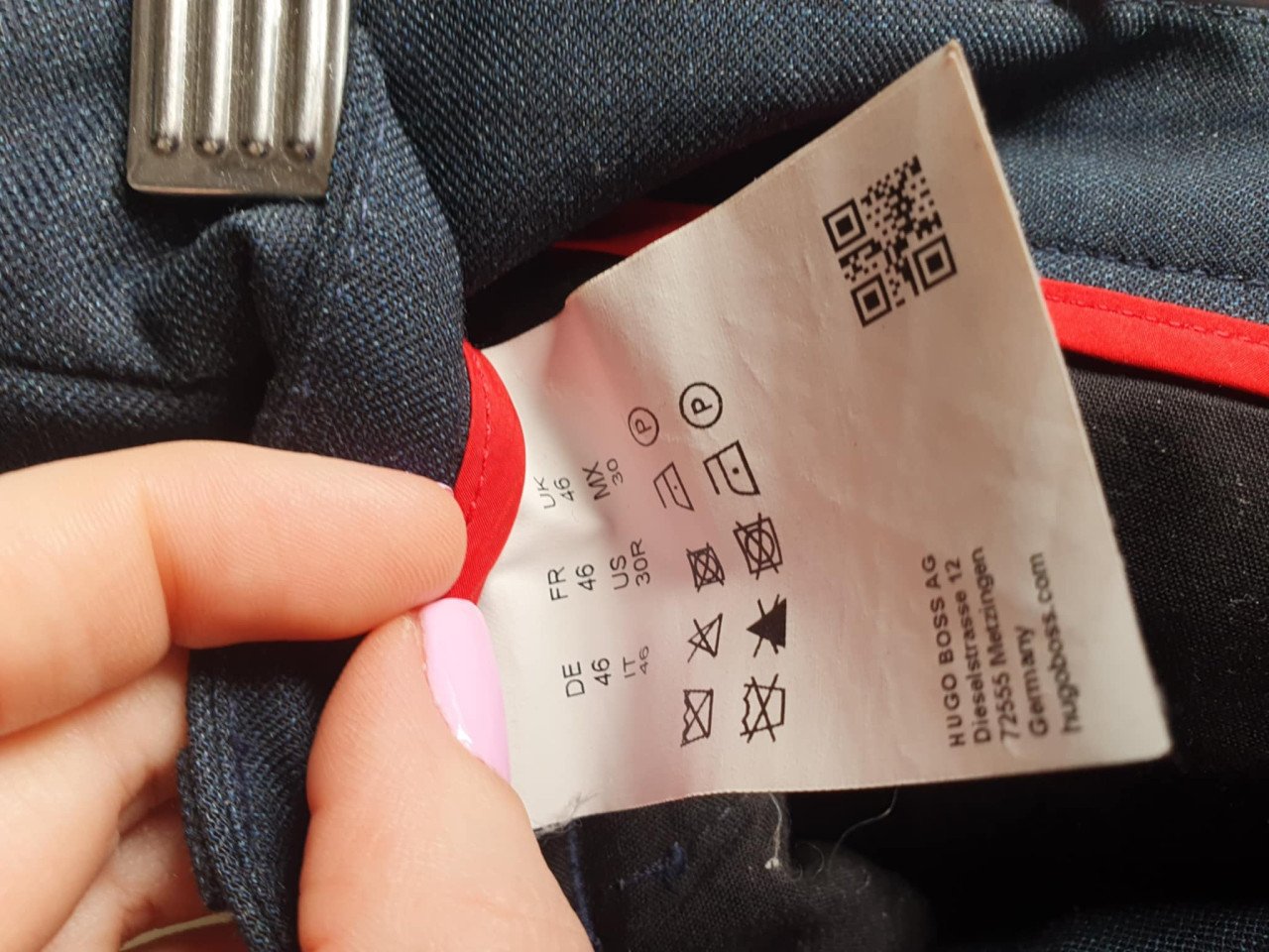 Donkerblauwe Hugo Boss pantalon maat 46