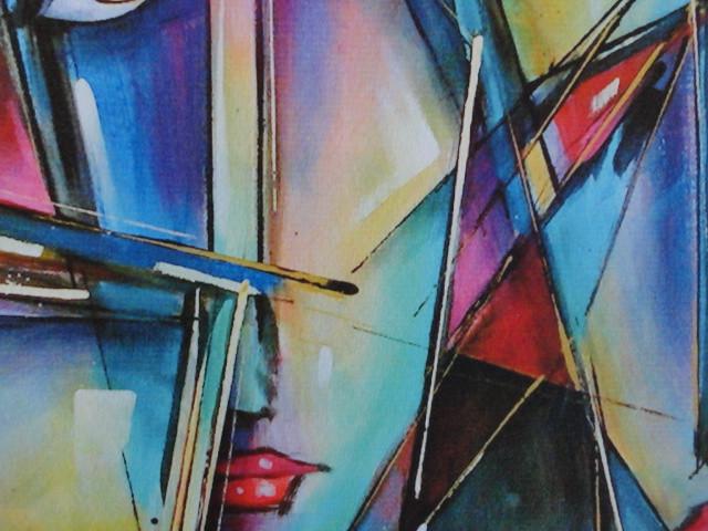 " Faces " Prachtige Giclee van Michael Lang