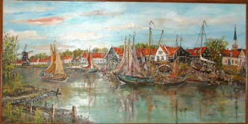 Arnemuiden Haven  120 x 80 cm