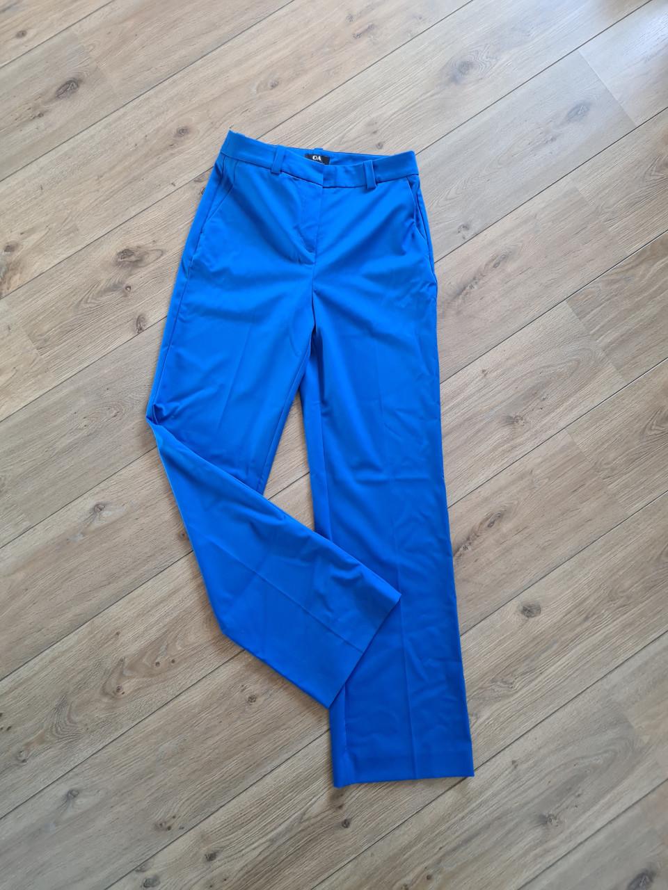 Nieuw ! Kobalt blauwe broek met wijde pijpen Mt S / Mt 36