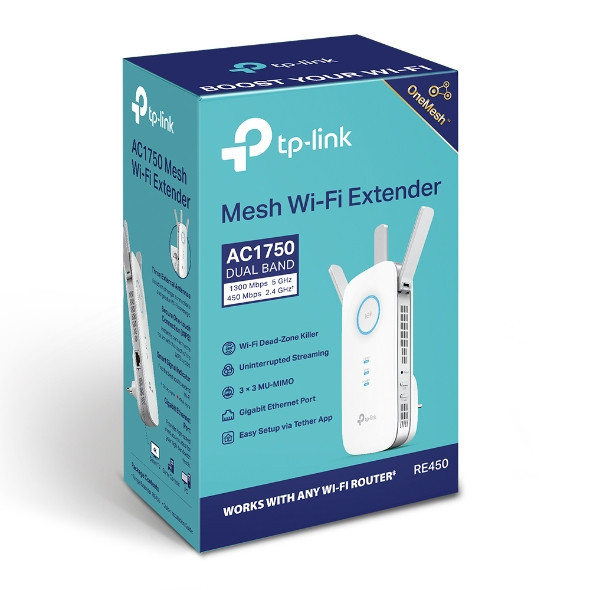 Tp-link mesh wi-fi extender ac1750 dual band
