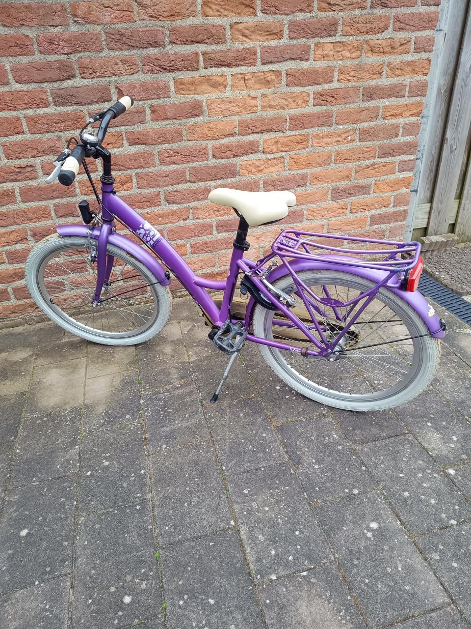 22 inch Loekie meisjes kinder fiets