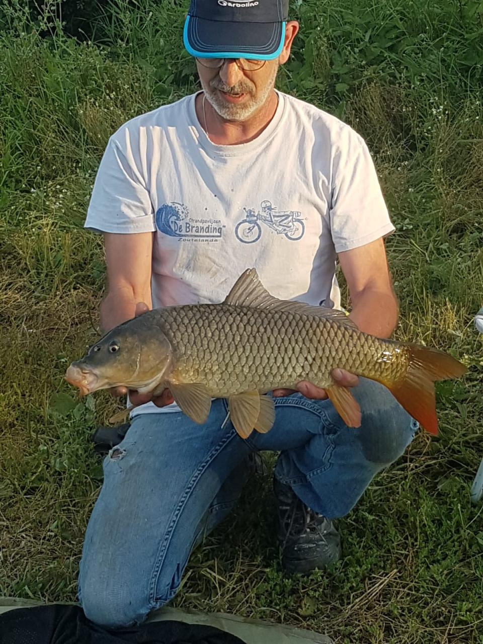 Sportvissers voor € 17,50 een jaarvergunning voor 2 hengels 3hengels €25,00