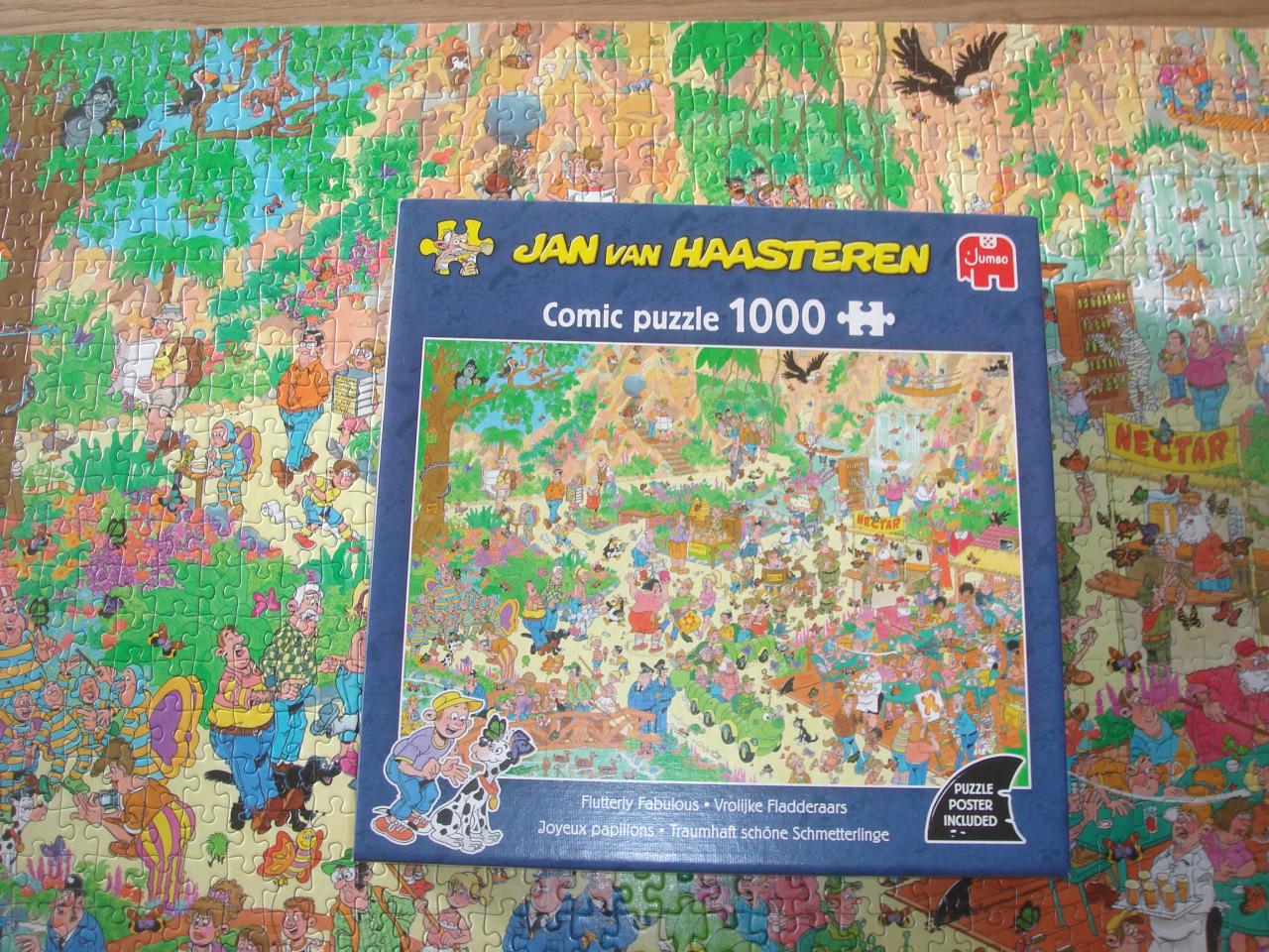 Te koop Complete Jan van Haasteren puzzel Vrolijke fladderaars 1000 stukjes
