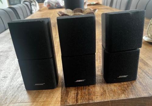 3 Bose Acoustimass cube speakers