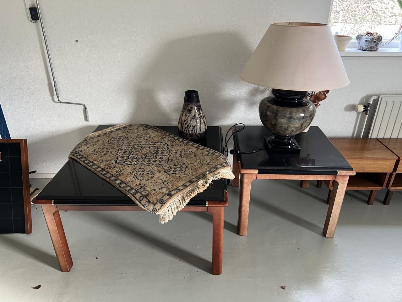 2 salon tafels marmer blad