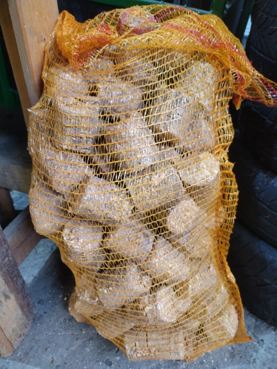 Hout briketten