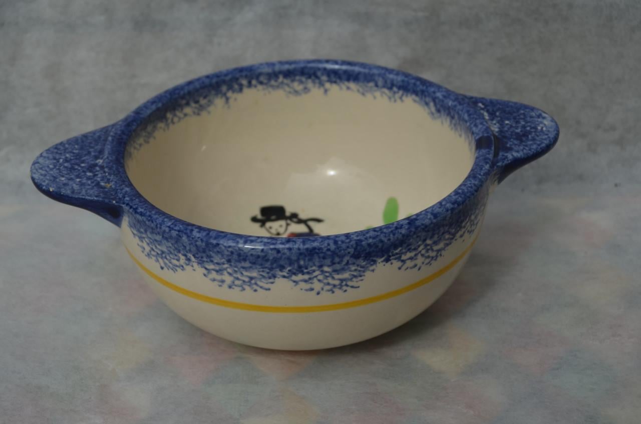 Frans aardewerk schaaltje/papschotel igst.