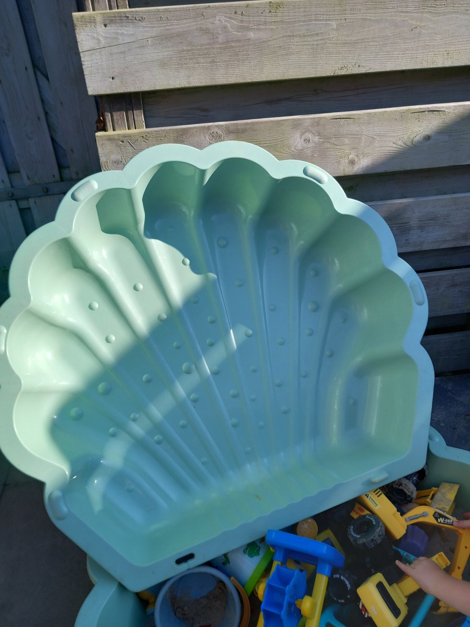 Schelp zandbak