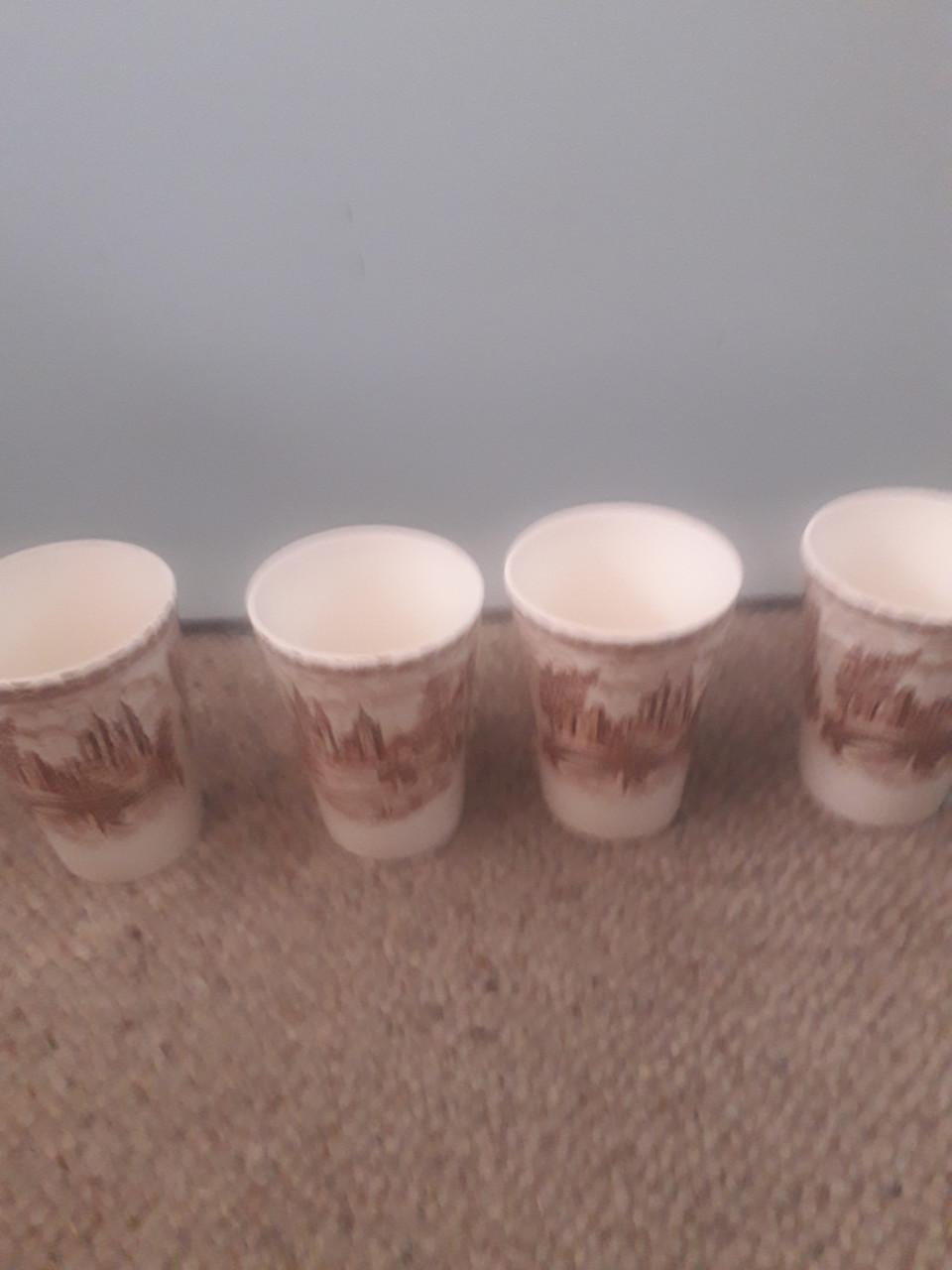 4 bekers P.Regout
