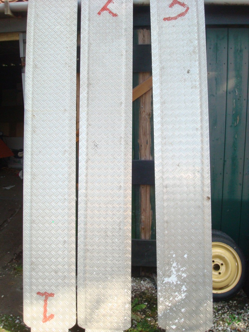 Aluminium oprijplaten 2,5 m extra breed