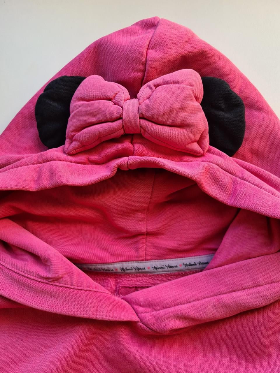 Fuchsia roze Minnie Mouse Disney hoodie sweater Maat 134