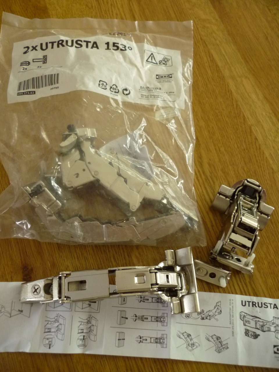 IKEA UTRUSTA keuken scharnieren 153