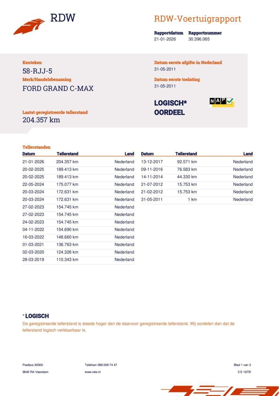 Ford Grand C-max 1.6 titanium 7p.