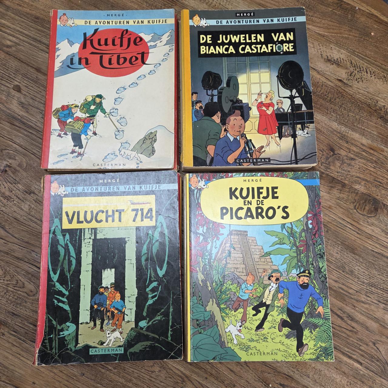 Kuifje 1e reeks met linnen rug