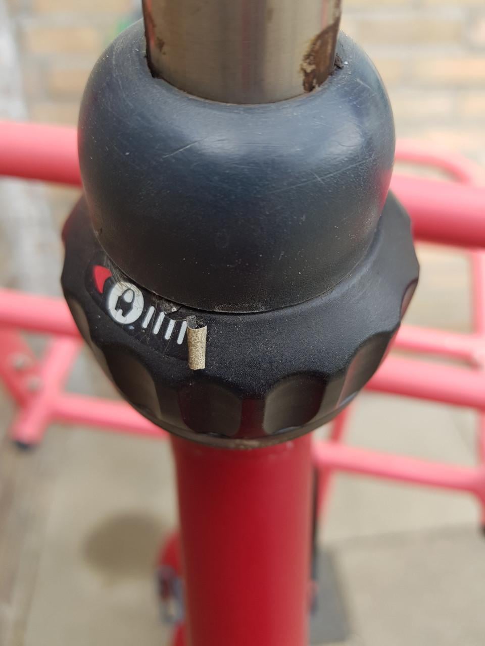Rode opoefiets met voordrager + 3 versnellingen