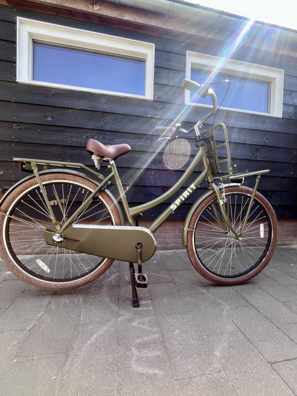 Mooie Spirit transportfiets - olijfgroen - 3 versnellingen