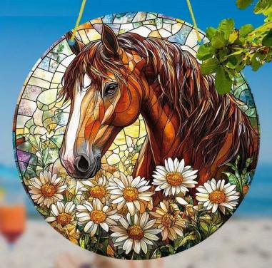 Raamhanger paard ( extra kleurrijk )