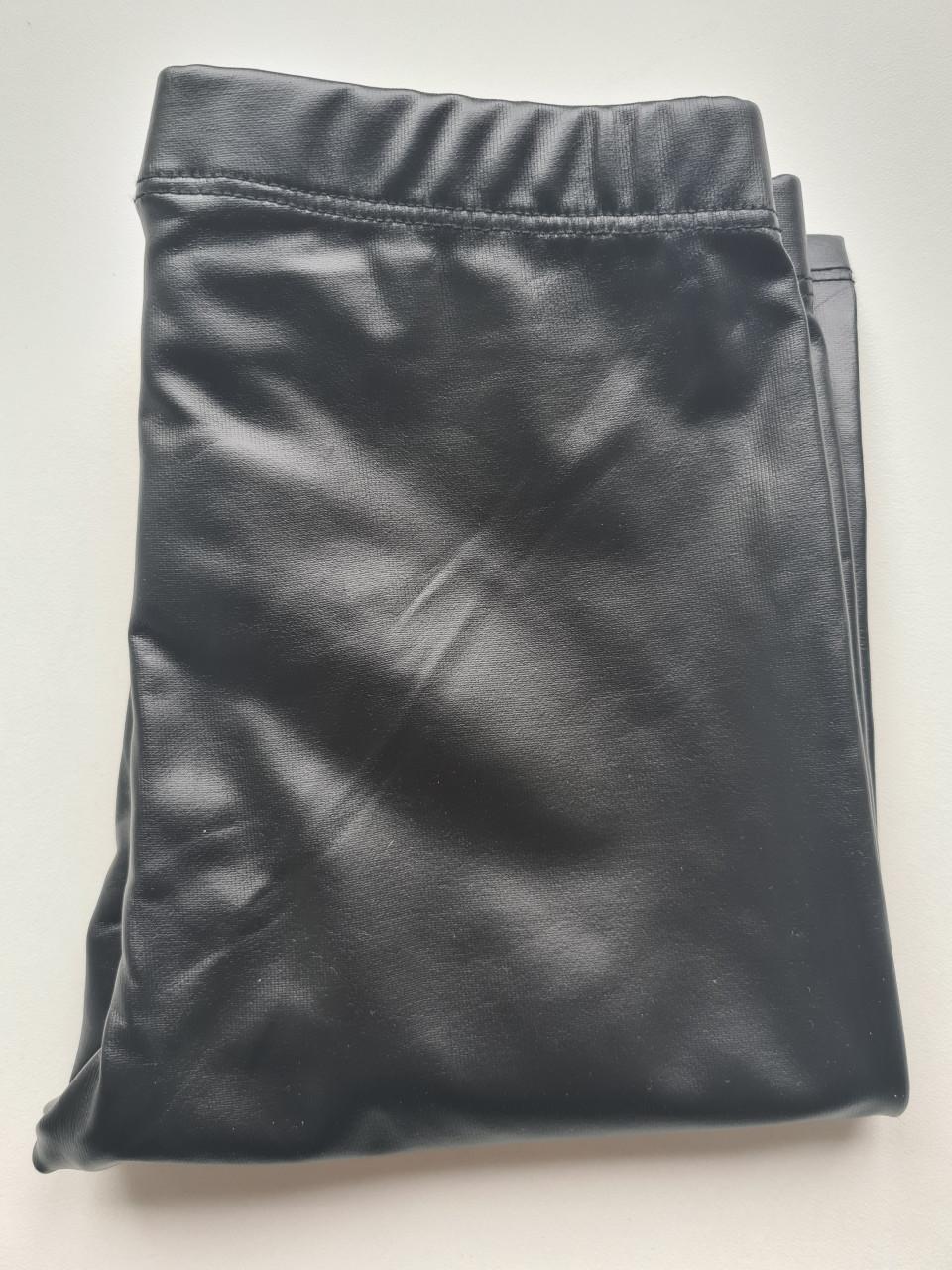 Zwarte PU skinny legging van Kids Maat 128