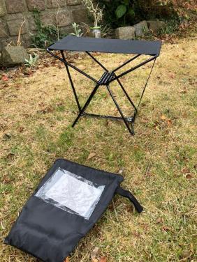 Klein opvouwbaar krukje.  viskruk / camping