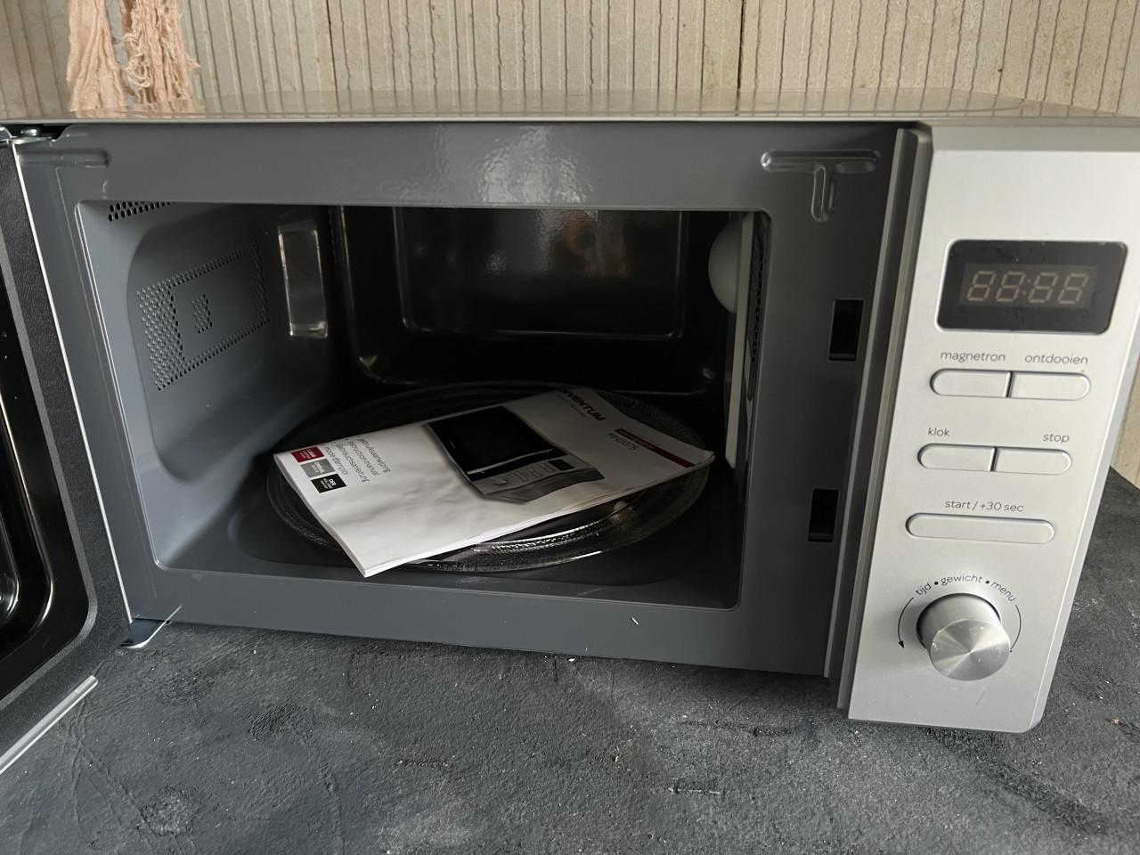 Nieuwe rvs / zilver Magnetron met handleiding 20 liter 800w