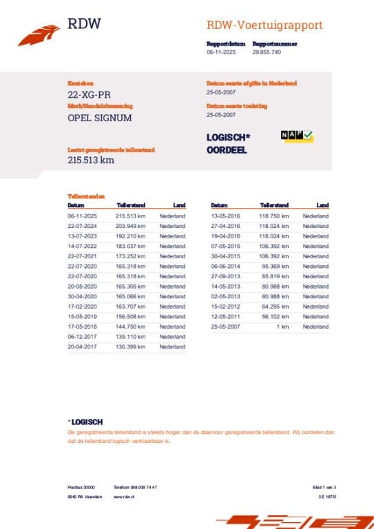 Opel Signum 2.0 turbo executive 175 pk