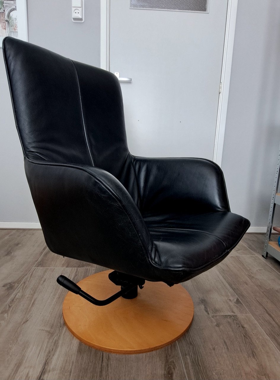 Leren draaifauteuil