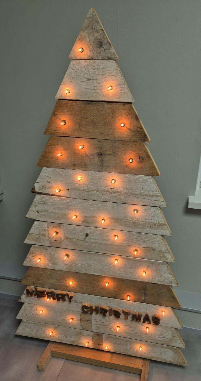 Kerstboom met verlichting
