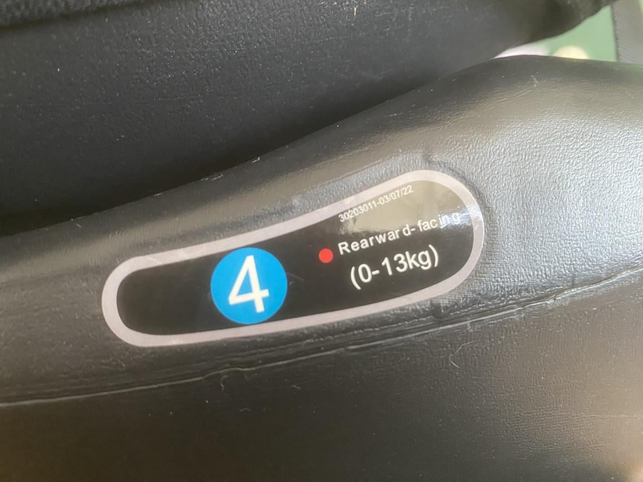 Autostoel zitstand/ligstand met isofix