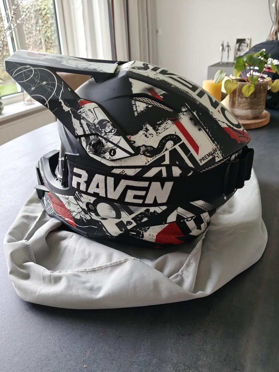 O'Neal crosshelm maat L & Raven cross bril