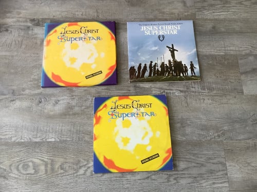 3x dubbel LP Jesus Christ Superstar Rock Opera - 1x in box, 2x in hoes