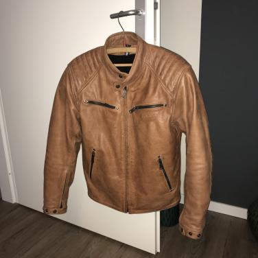 Motor/brommer Helstons rocket/ buffel leder thermo alu CE. AA